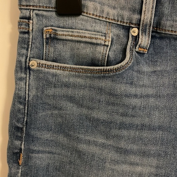 HUDSON Barbara super skinny Ombré women’s 29 White Dip Dye Coated Jeans‎ NWOT - Picture 5 of 11